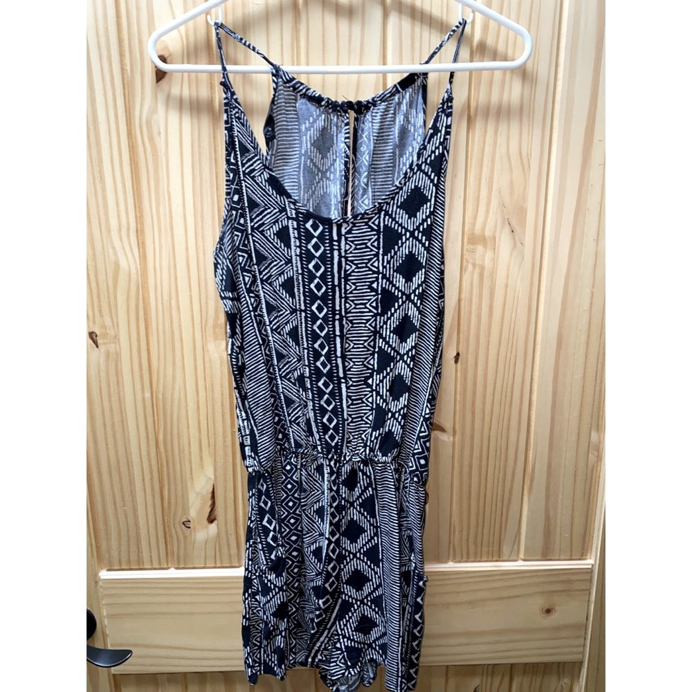 Black and White Light Weight Romper